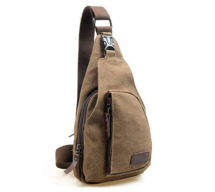 Skanto | Skanto Herren Mode Canvas Karierte Umhängetasche