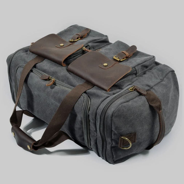 Skanto | Vanguard Reisetasche aus gewachstem Canvas & Leder – 36,5L