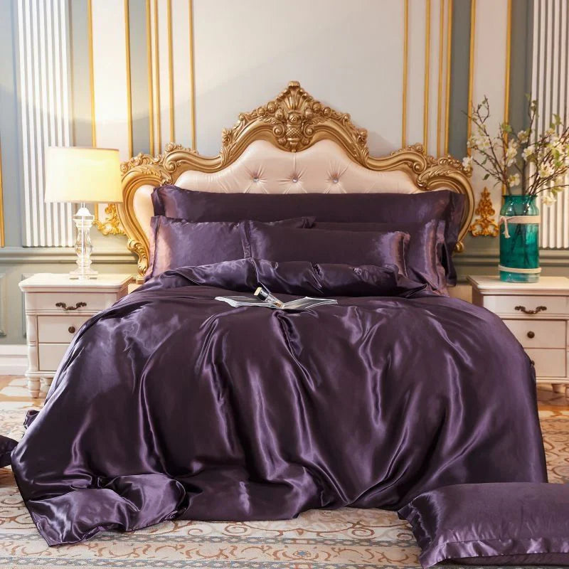 Skanto | Elegantes Satin-Seiden-Bettwäsche-Set – Luxuriöser Komfort für jede Nacht