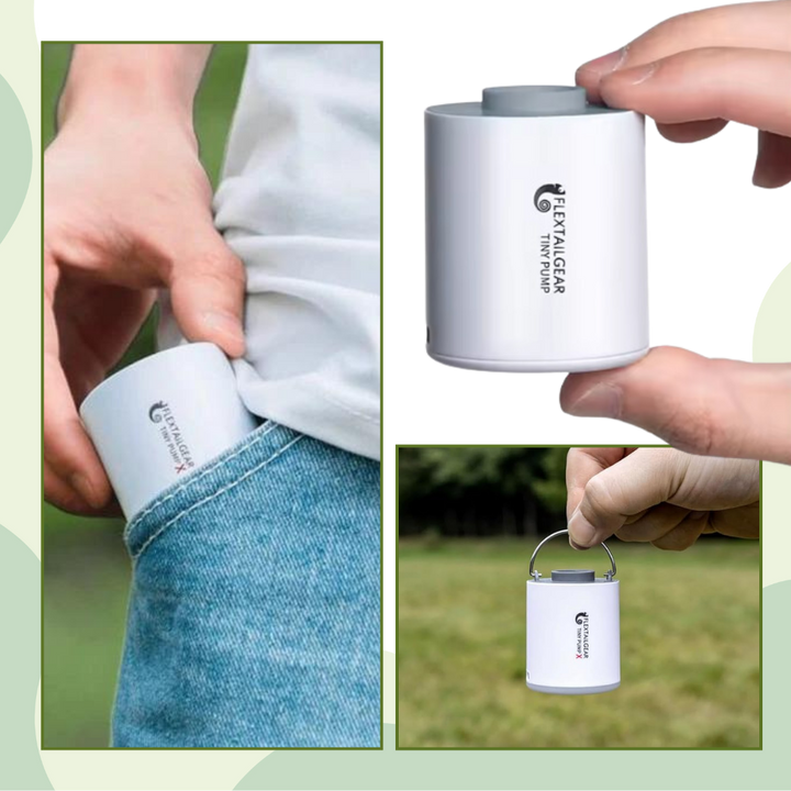 Kompakte Pumpe zum schnellen Aufblasen/Entleeren