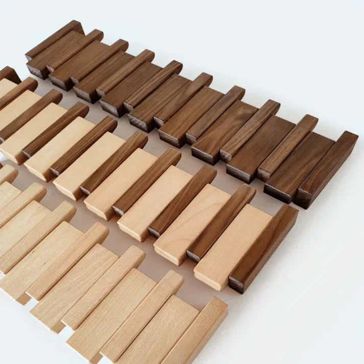 Piano Garderobe HarmonyCoat – Kreativer Wandhaken aus Holz für Flur und Eingangsbereich