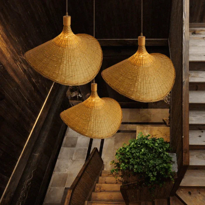 Skanto | Rattan-Pendelleuchte - RusticWeave