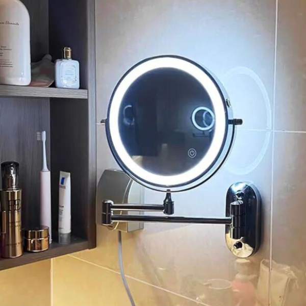 Skanto | LED-Badezimmerspiegel Wandmontage Vergrößerung