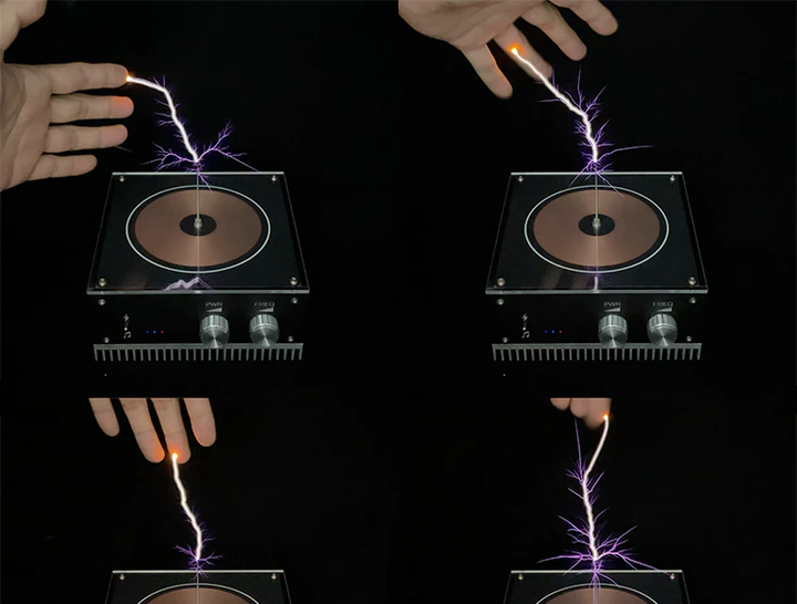 Skanto | Kabelloser Tesla-Spulen Hochfrequenz-Beleuchtungslautsprecher