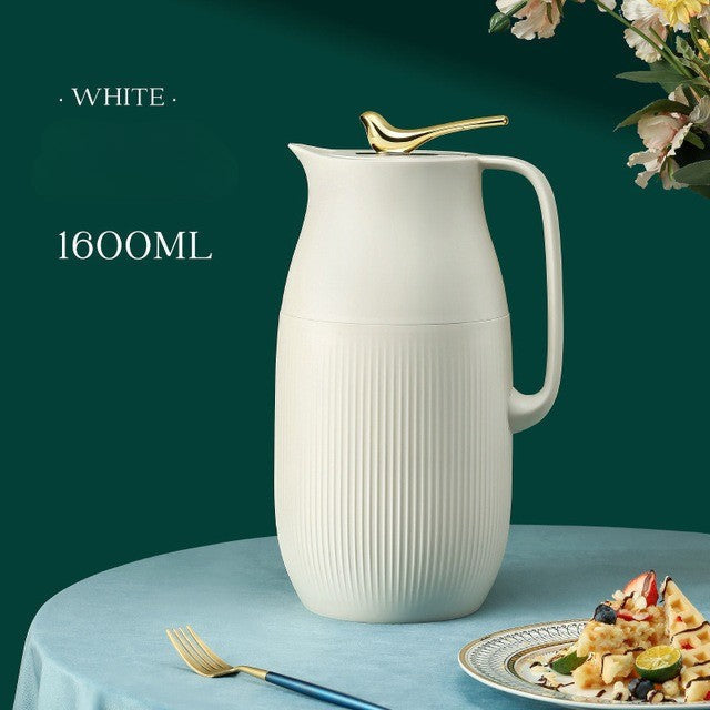 Skanto | ThermoMax | Große minimalistische isolierte Edelstahlflasche – Doppelwand-Thermoskanne