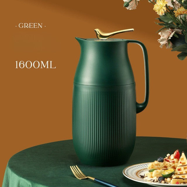 Skanto | ThermoMax | Große minimalistische isolierte Edelstahlflasche – Doppelwand-Thermoskanne