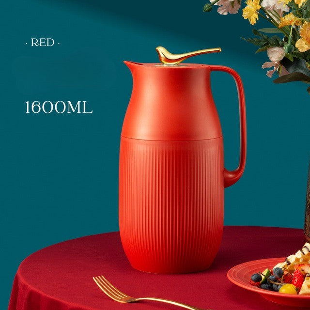 Skanto | ThermoMax | Große minimalistische isolierte Edelstahlflasche – Doppelwand-Thermoskanne