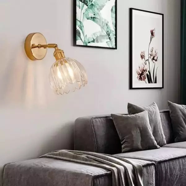 Skanto | Glas-Tulpen-Wandleuchte | Elegante Blumenbeleuchtung für ein stilvolles Interieur – MurCharm