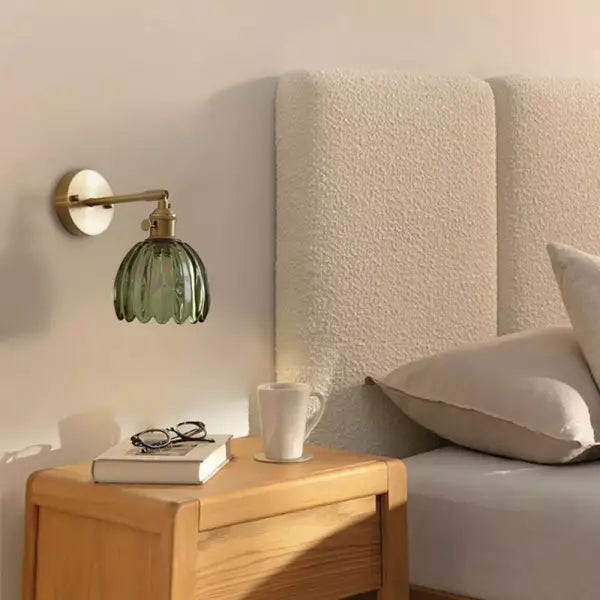 Skanto | Glas-Tulpen-Wandleuchte | Elegante Blumenbeleuchtung für ein stilvolles Interieur – MurCharm