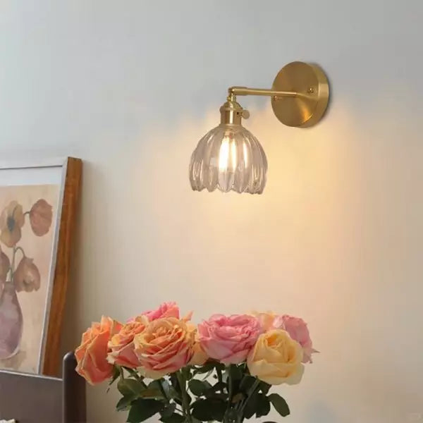 Skanto | Glas-Tulpen-Wandleuchte | Elegante Blumenbeleuchtung für ein stilvolles Interieur – MurCharm