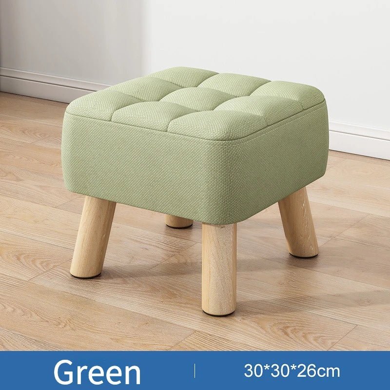 Skanto | Gepolsterter Ottoman Pouf im Retro-Stil in Pastellfarben