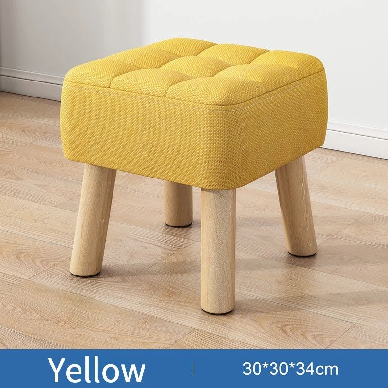 Skanto | Gepolsterter Ottoman Pouf im Retro-Stil in Pastellfarben