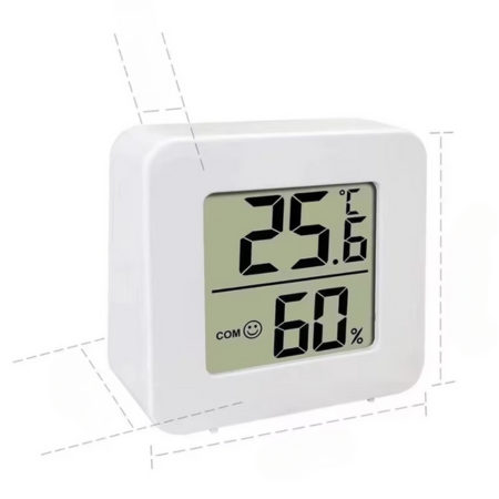Skanto | Digitales LCD-Thermometer und Hygrometer für den Innenbereich mit Temperatur- und Feuchtigkeitssensor