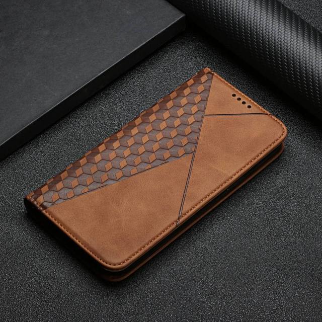 Skanto | Brieftaschenhülle mit Rautenmuster für Samsung Galaxy S21/S20