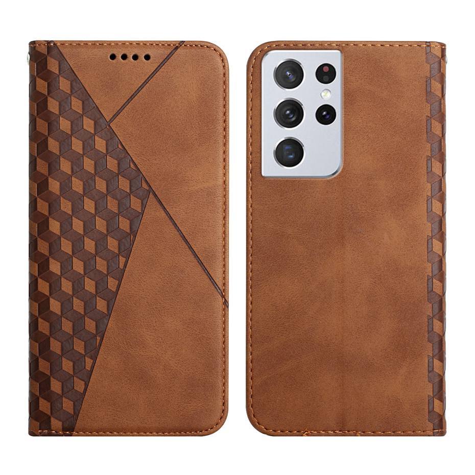 Skanto | Brieftaschenhülle mit Rautenmuster für Samsung Galaxy S21/S20