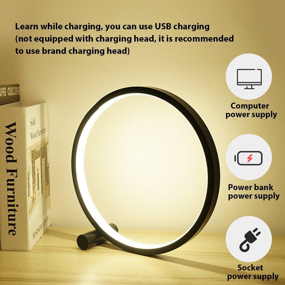 Skanto | Round Dreamlight – Moderne runde LED-Schreibtischlampe