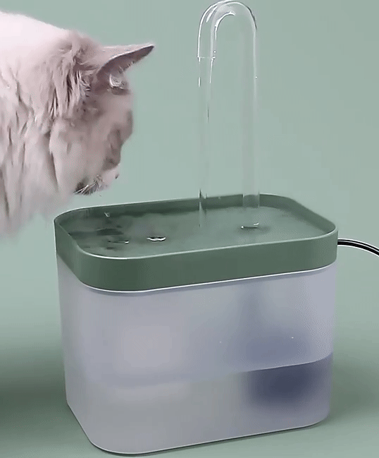 Ultra-leiser Haustier-Wasserbrunnen mit intelligenter Filterung – 1,5 l Edelstahl