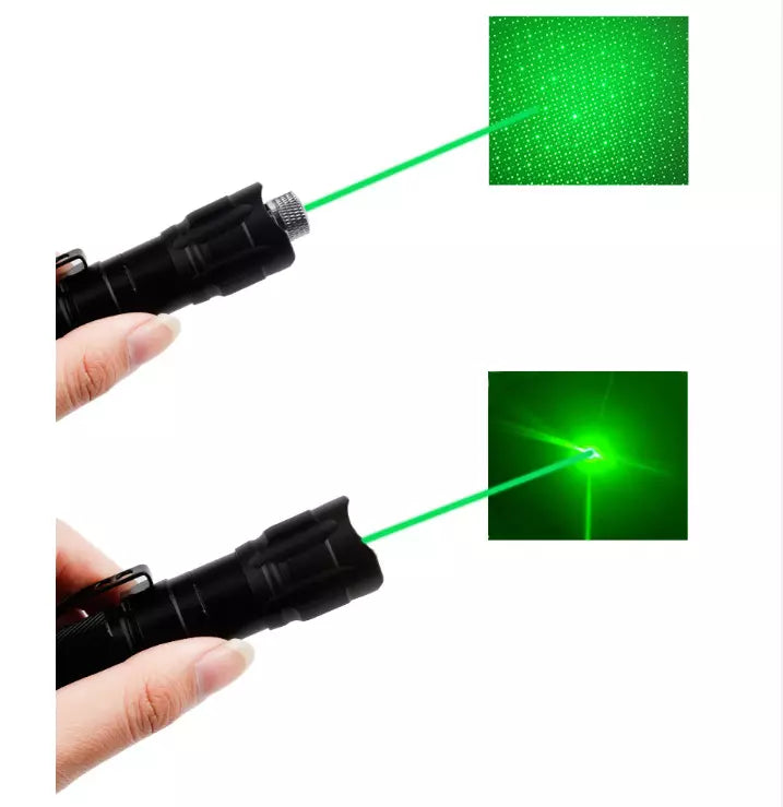 Skanto | Wiederaufladbarer grüner Laserpointer mit großer Reichweite und Taschenlampe
