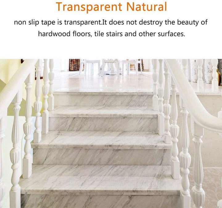 Skanto | Transparente rutschfeste Treppenstufenmatten – Indoor Sicherheits-Grip-Tape für Treppen