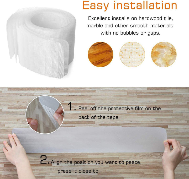 Skanto | Transparente rutschfeste Treppenstufenmatten – Indoor Sicherheits-Grip-Tape für Treppen