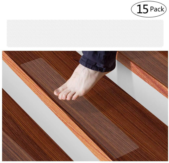 Skanto | Transparente rutschfeste Treppenstufenmatten – Indoor Sicherheits-Grip-Tape für Treppen
