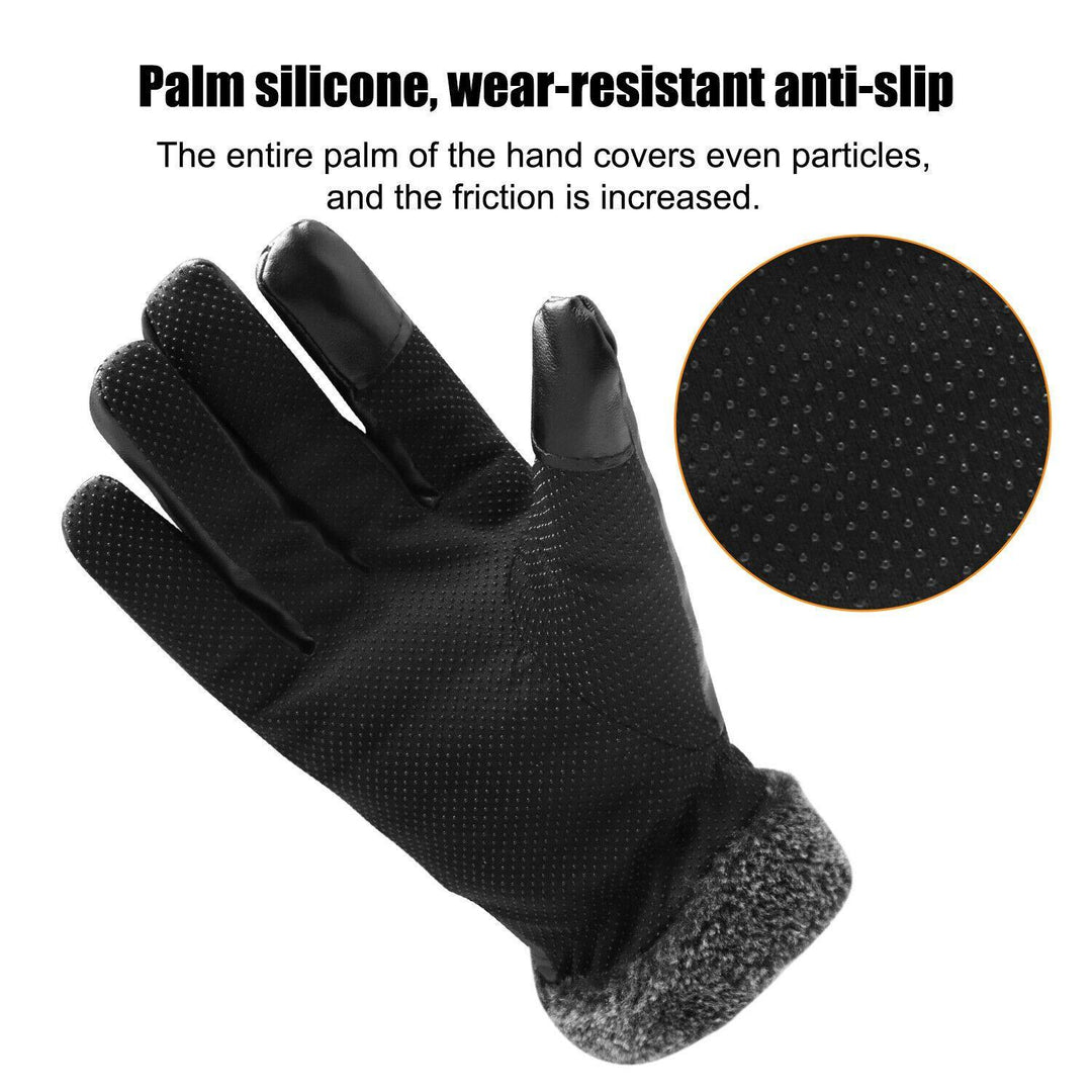 Skanto | -30℃ Wasserdichte, Warme Leder-Skihandschuhe für den Winter | Touchscreen-kompatibel