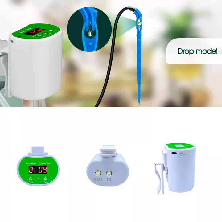 Skanto | Automatisches Bewässerungssystem für Zimmerpflanzen | Smarte Bewässerung mit Pumpe & Timer