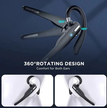 Skanto | Trucker Dual-Mikrofon kabelloses Bluetooth 5.1 Noise-Cancelling Headset/Ohrhörer