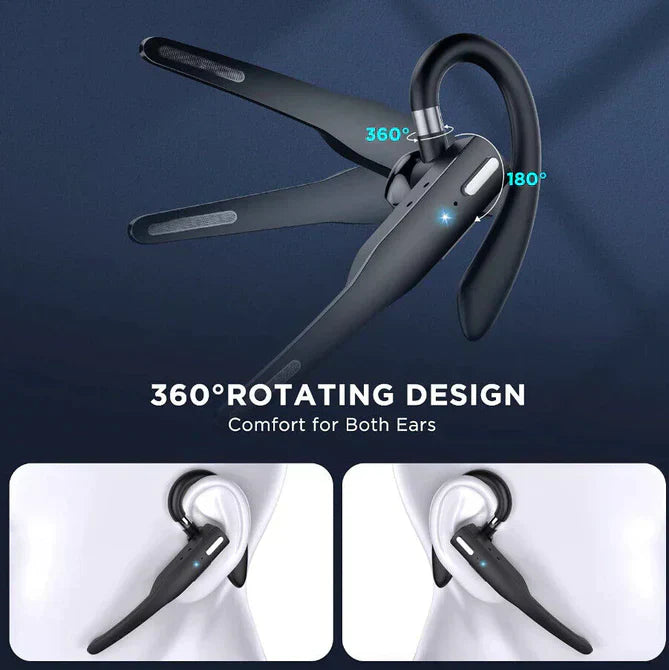 Skanto | Trucker Dual Mic Kabelloses Bluetooth 5.1 Noise-Cancelling Headset/Ohrhörer