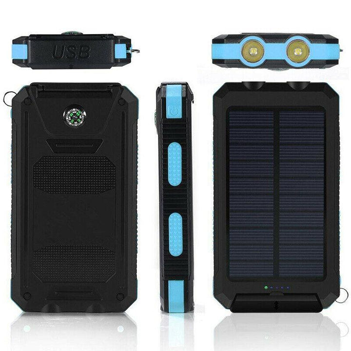 Skanto | Solar Powerbank Wasserdichtes Dual-USB-Ladegerät