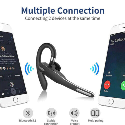 Skanto | Trucker Dual Mic Kabellose Bluetooth 5.1 Kopfhörer & Earbuds mit Geräuschunterdrückung