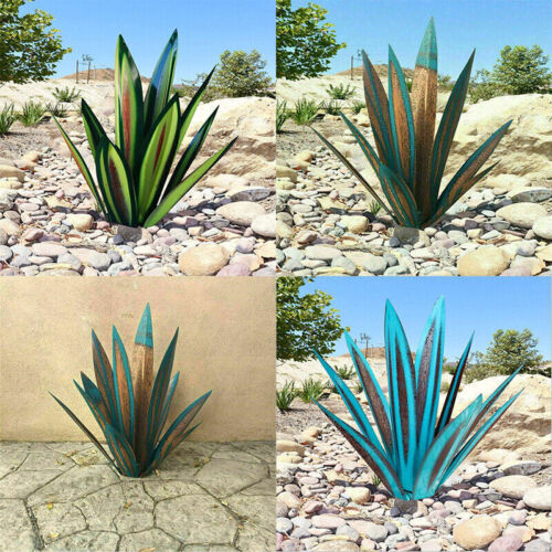 Skanto | Eternal Agave – Handgefertigte Garten-Metallskulptur aus Edelstahl für Innen- und Außendekoration