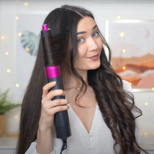Skanto | 5-in-1 Haartrocknerbürste und Lockenstab