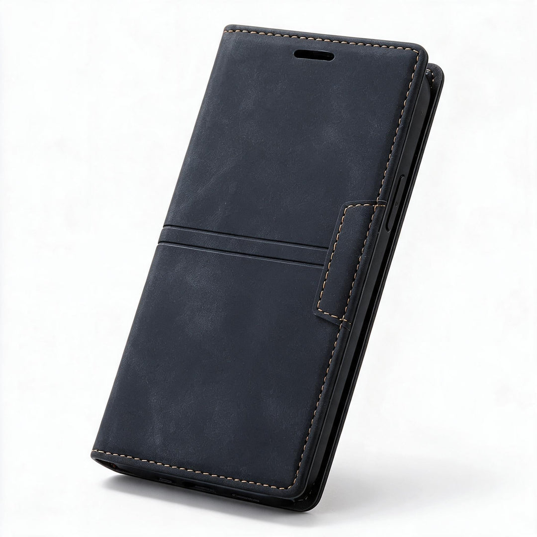 Google Pixel Leder-Wallet-Hülle | Magnetisches Flip-Case mit Schutzfunktion