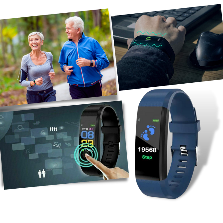Skanto | VitaWatch | Senioren-Smartwatch mit Gesundheitsmonitor und großem LED-Display