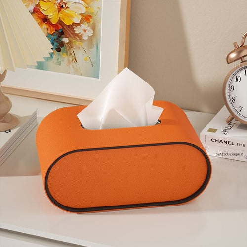 Skanto | Weave Box – Ovale Eleganz – Lederdesign – Funktional & Stilvoll