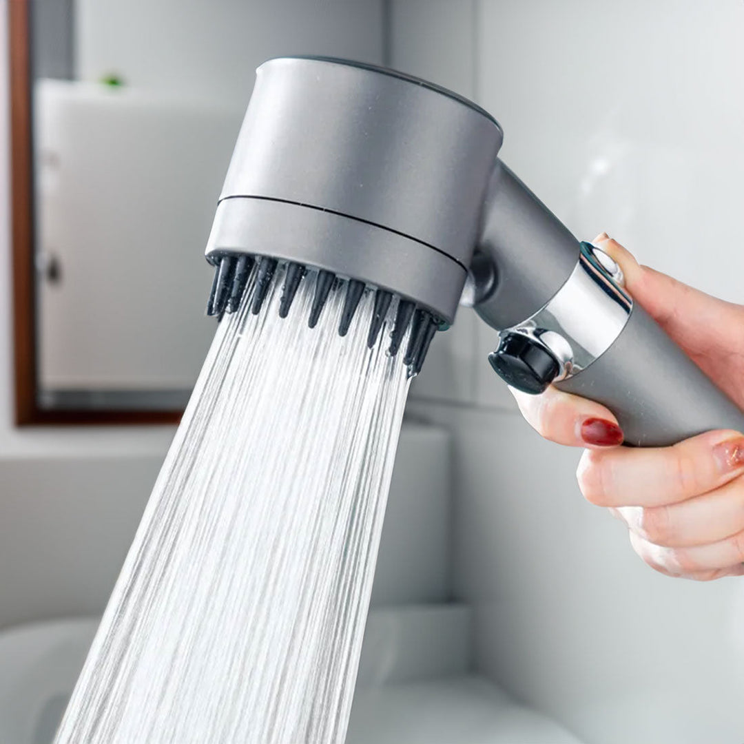 Skanto | Verstellbarer Hochdruck-Duschkopf mit 3 Strahlarten und Wasserfilterung