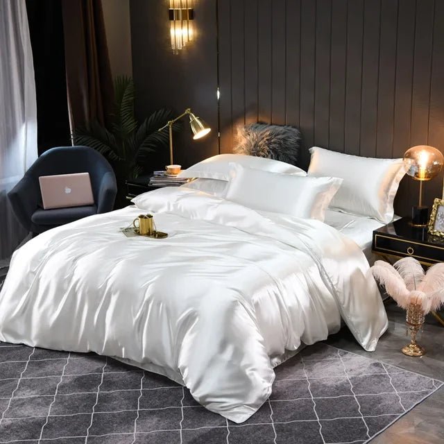 Skanto | SILKCOMFORT – Luxuriöser Bettbezug aus 100% Seide für ultimativen Komfort