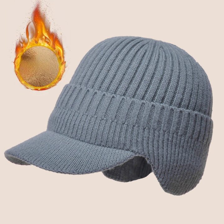 Skanto | Elastische, warme Ohrenschutz-Strickmütze für Outdoor-Fahrten