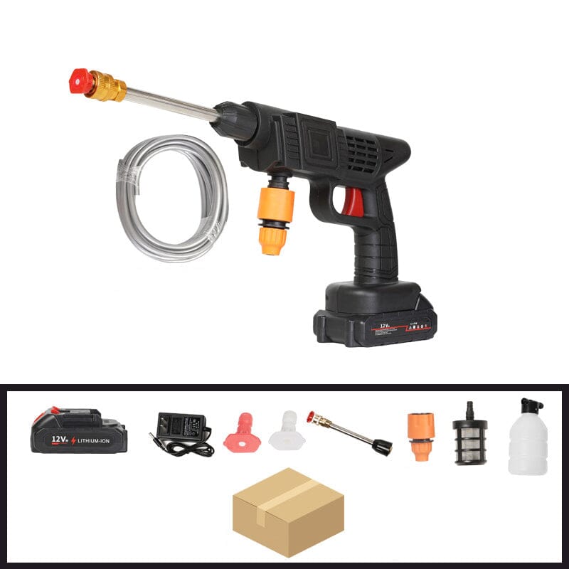 Skanto | Kabelloses tragbares Hochdruck-Spritzwasserpistolen-Set | Ideal zum Reinigen von Autos, Terrassen & Gartenmöbeln