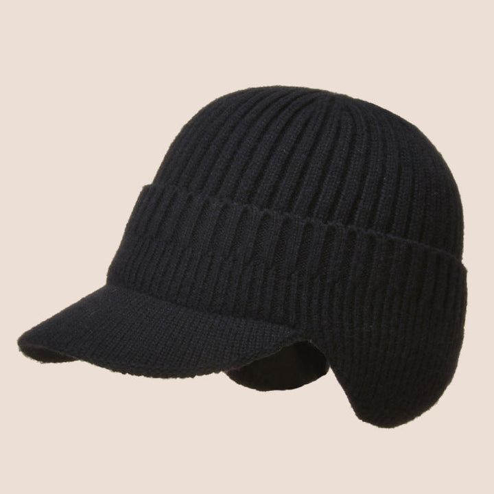 Skanto | Elastische, warme Ohrenschutz-Strickmütze für Outdoor-Fahrten