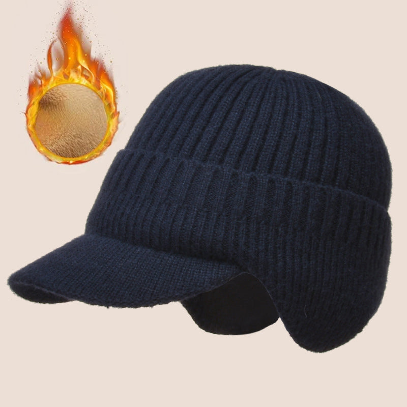 Skanto | Elastische, warme Ohrenschutz-Strickmütze für Outdoor-Fahrten