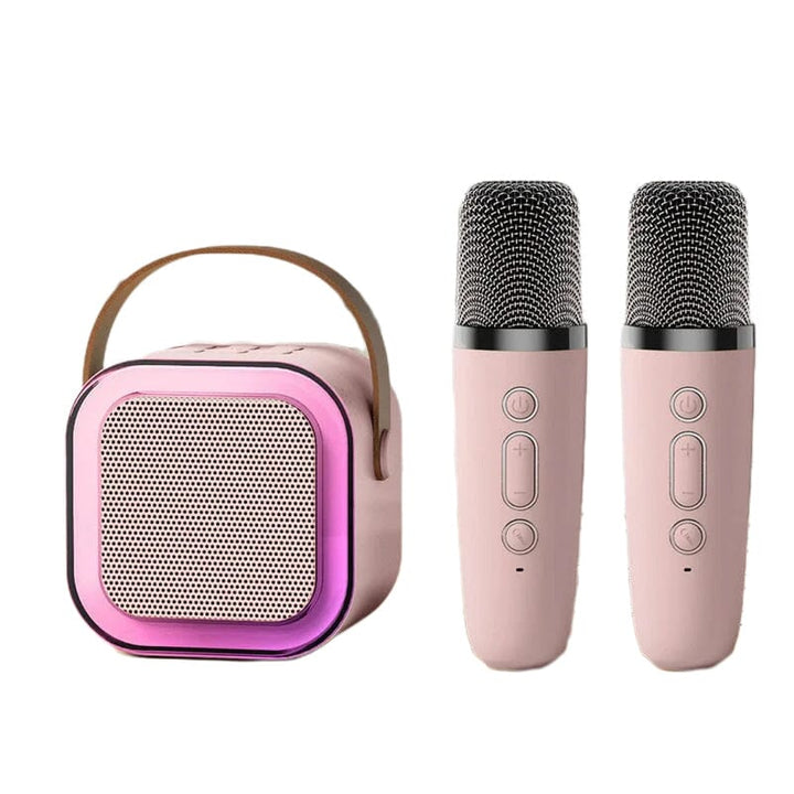 Mini-Karaoke-Maschine mit kabellosen Mikrofonen | Skanto