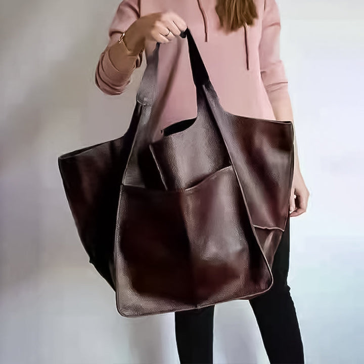 Skanto | Übergroße Wochenend-Ledertasche