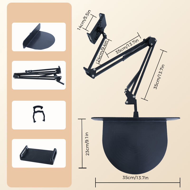Skanto | Ausziehbarer, versteckter Nachttisch-Telefon-/Tablet-Halter