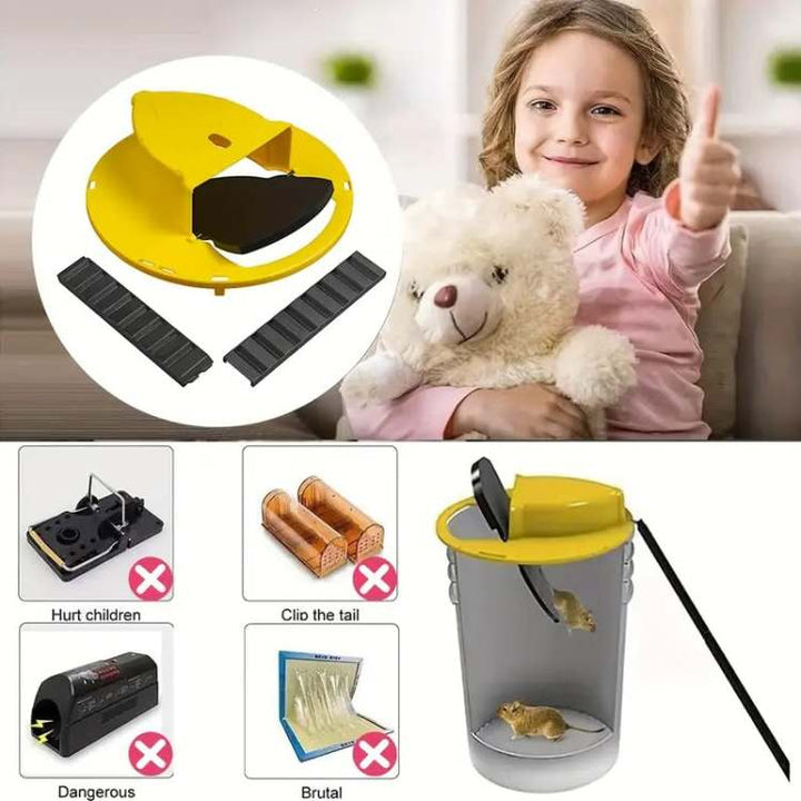 Skanto | Multi-Fang-Mausefalle | Automatische Kippfunktion | Sicher für Kinder und Haustiere