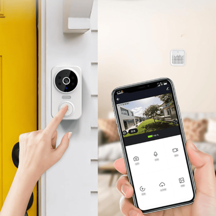 Skanto | SmartView Doorbell – Intelligente Türklingel mit HD-Kamera und Bewegungssensor