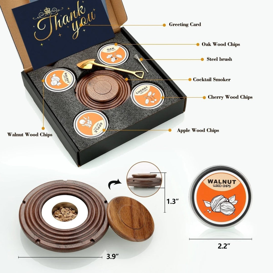 Skanto | SMOKETAIL KIT – Cocktail-Räucherset für Whiskey- & Bourbon-Liebhaber