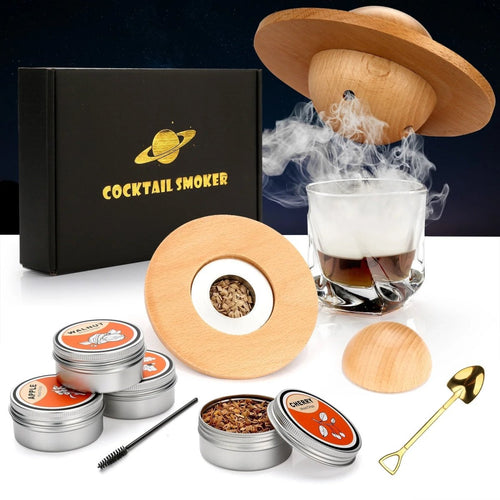 Skanto | SMOKETAIL KIT – Cocktail-Räucherset für Whiskey- & Bourbon-Liebhaber