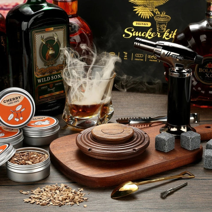 Skanto | SMOKETAIL KIT – Cocktail-Räucherset für Whiskey- & Bourbon-Liebhaber